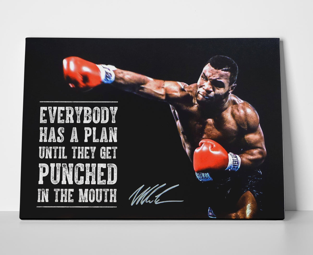 Mike Tyson quote poster canvas