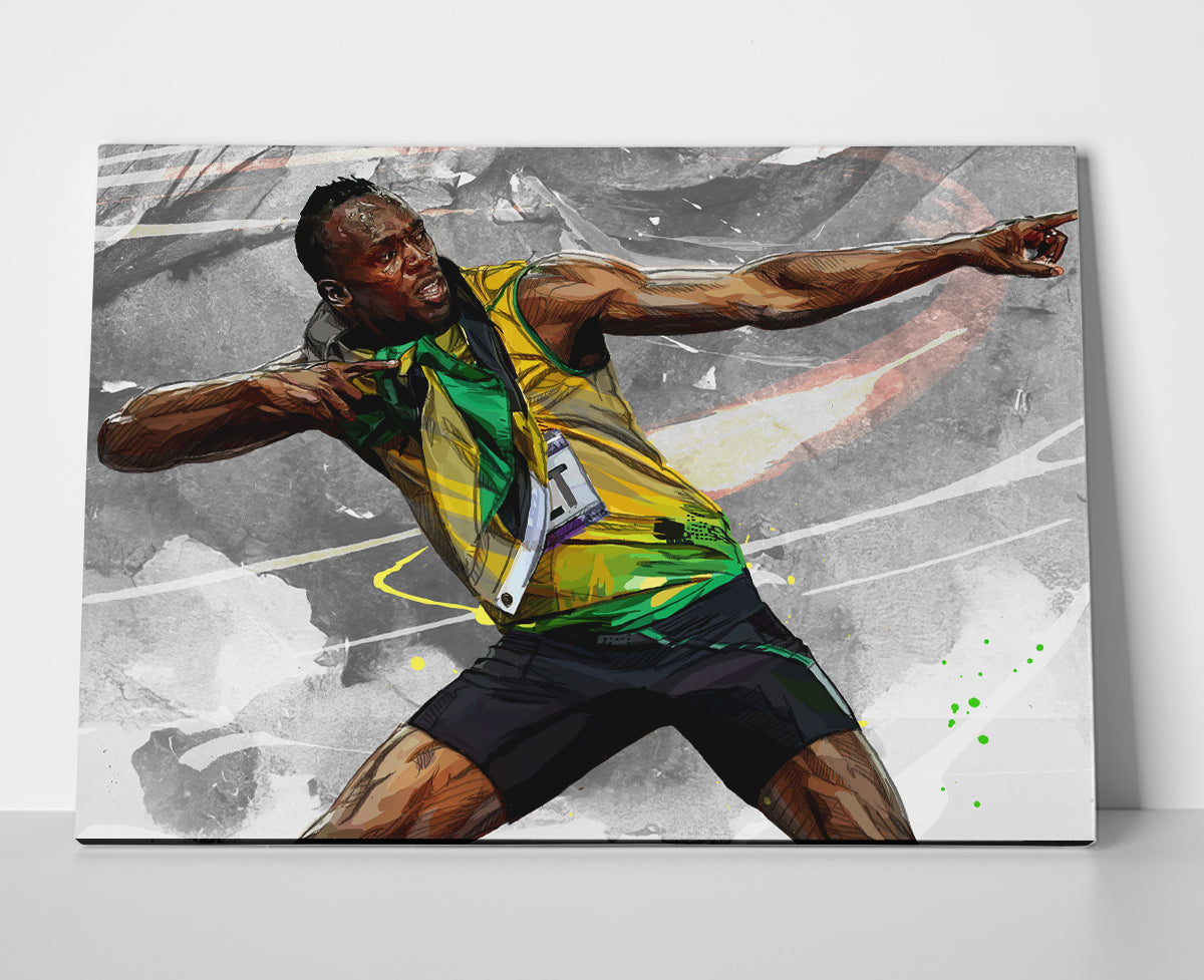 Usain Bolt Poster canvas