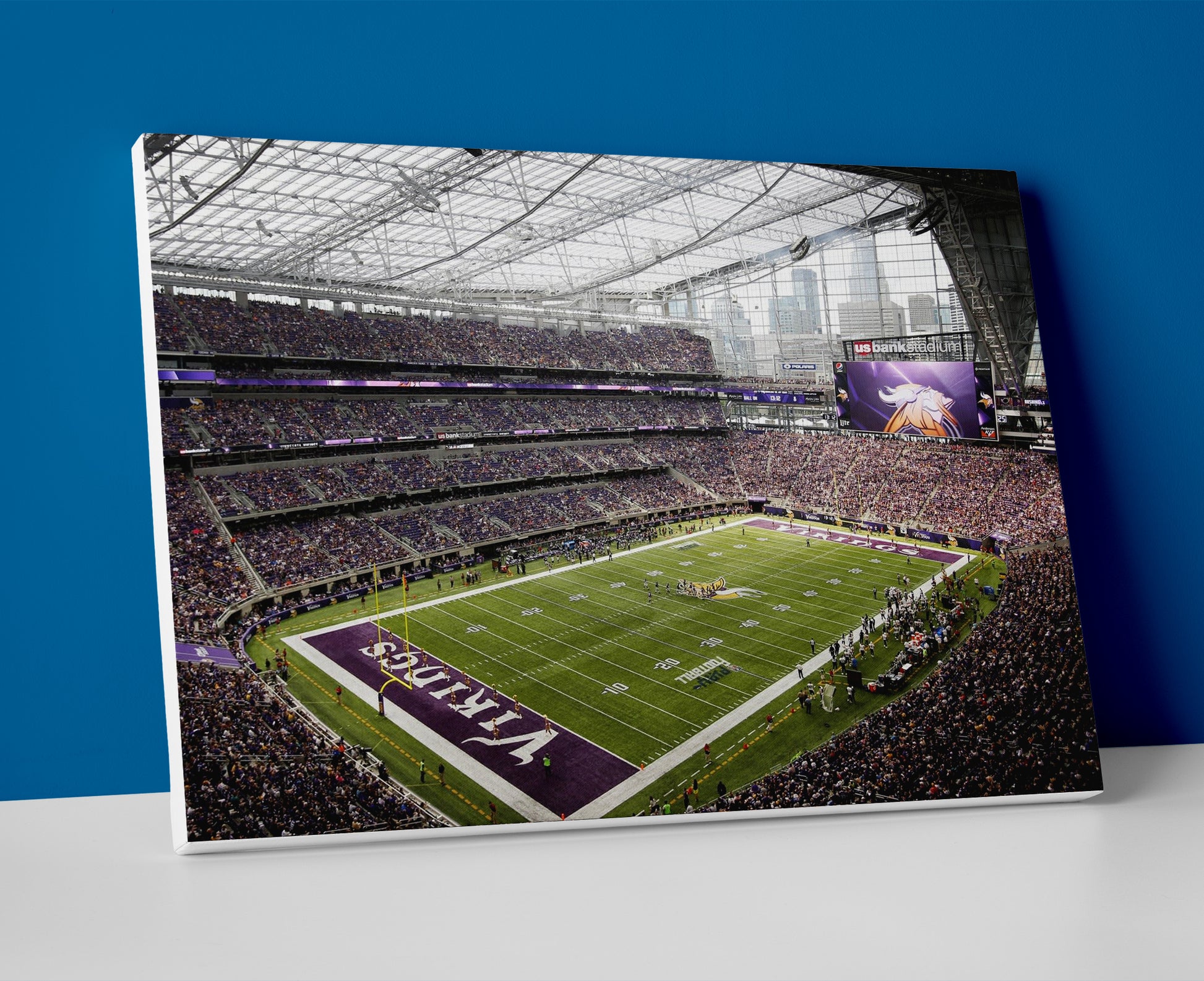 minnesota vikings stadium poster canvas wall art painting artwork football