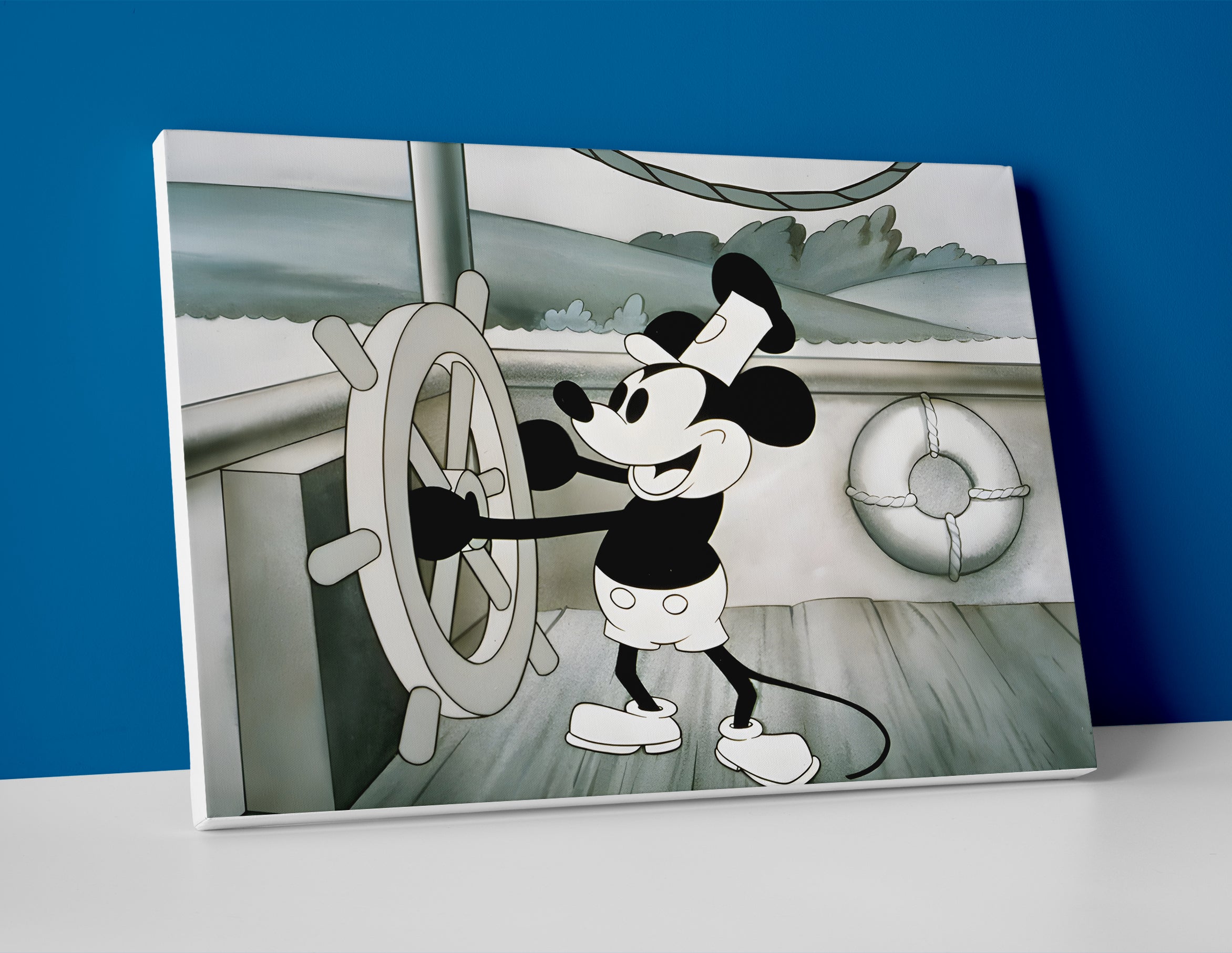 vintage Mickey Mouse poster canvas wall art print decor disney artwork