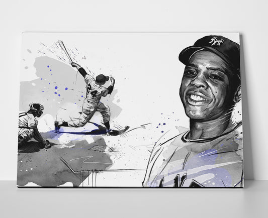 Willie Mays Poster canvas