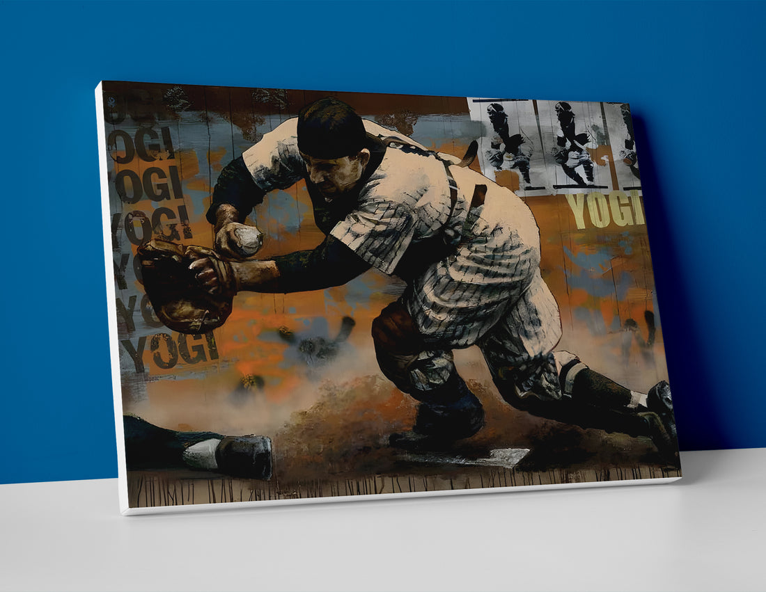 Yogi Berra Painting Poster or Canvas Wall Art